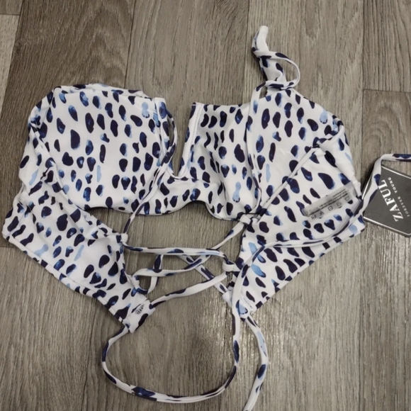 Zaful V-Wire Dalmatian Print Bikini Set - Picture 2 of 4
